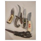 Five Decorative Knives
