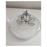 Glass Platter with Ornament