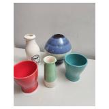 Ceramic Vase and Cup Set