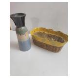 Ceramic Vase and Basket