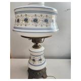 Milk Glass Table Lamp