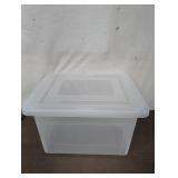 Clear Plastic Storage Bin