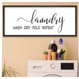 Laundry Rules Wall Sign