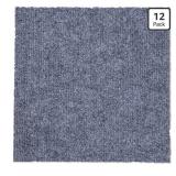 Gray Peel and Stick Carpet Tiles