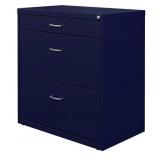 Blue Metal Filing Cabinet