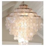 Coastal Capiz Shell Chandelier