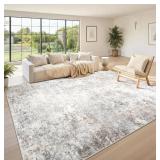 Modern Beige Grey Area Rug
