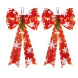 2 Pack LED Xmas Bows