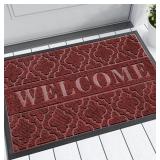 Red Welcome Door Mat