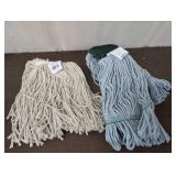 Two Mop Heads, Cotton and Blend