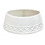 Knitted White Tree Skirt