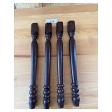 4 Wooden Table Legs