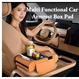 Car Armrest Storage Pad
