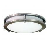 Brushed Nickel LED Flush Light