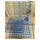 Blue Wire Grid Panels Set