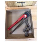 Vice lock pipe wrench and chain binder