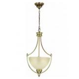 Keswick 3-Light Brushed Brass Bowl Pendant with...