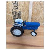 Blue Die-Cast Toy Tractor
