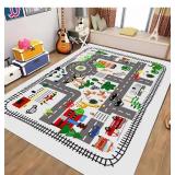 Kids Play Rug with Roads