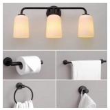 Black Bathroom Set