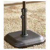 Black Concrete Umbrella Base