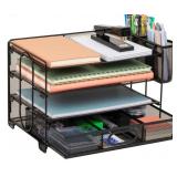 Mind Reader Mesh Desk Organizer