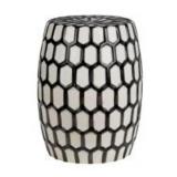 Black & White Ceramic Stool