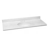 49 in. Cultured Marble Vanity Top