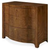 Walnut 3-Drawer Chest