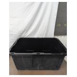 Black Plastic Tote Bin