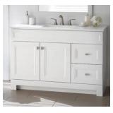 48.5 in. White Sink Vanity