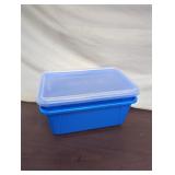 Storex Blue Storage Bin