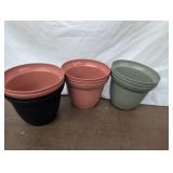 10 Plastic Pots