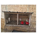 Small Animal Cage with food water cups