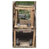 Very Nice Cages  Made with solid 2 x 2 Wire