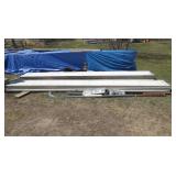 Garage Door Panels - 8 + Partial Hardware + Tracks