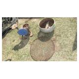 Cream Seperator + Mesh Fire Pit Lid