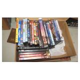 DVDs, VHS, Cassets + Games etc