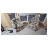Pair of La-Z-Boy sitting room swivel rockers