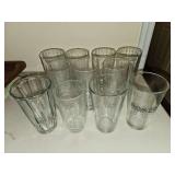 Lot of 12 various drinking glasses