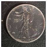 1929  USA  Walking Liberty Half Dollar