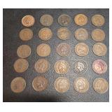 USA  Indian Head Cent (25) Indian Head Cent