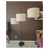 Three bulb three way sitting room lamp
