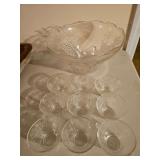 Punchbowl set with grape design