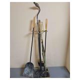 Fireplace tool set