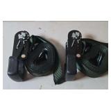 Pair of Haulmaster ratcheting tie-downs