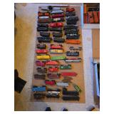 Collection of train cars various eras for parts or scrap