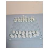 Glass chess set
