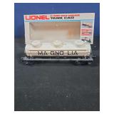 Lionel magnolia tank car in box