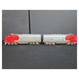 Postwar Lionel Santa Fe AA diesel set